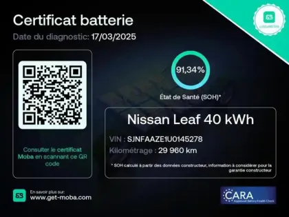 Photo 1 Nissan Leaf  150ch 40kWh Acenta 21.5