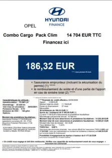 Photo 344 Opel Combo  CARGO 1.5 130 CH S/S L1H1 STANDARD