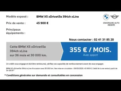Photo 15 BMW X5  xDrive45e 394ch xLine