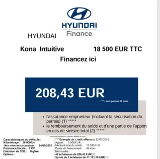 Photo 74 Hyundai Kona  Electrique 39 kWh - 136 ch
