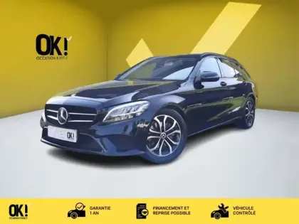 Photo Mercedes Classe C Business Line 184 Ch Bva9 Sw Apple Car Play Pack Sport Black Angle Mort Cam