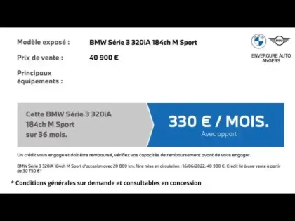Photo 15 BMW Serie 3 Gén. VII (G20) Ph1 M Sport 4