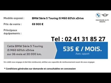 Photo 17 BMW Serie 5 Série 5 Touring i5 M60 601ch xDrive