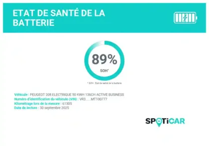 Photo 23 Peugeot 208  Electrique 50 kWh 136ch