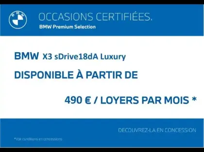 Photo 15 BMW X3  sDrive18dA 150ch  Luxury