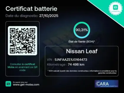 Photo 1 Nissan Leaf  150ch 40kWh Acenta 22