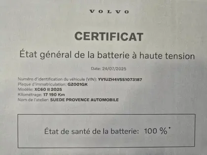 Photo 25 Volvo XC60  T6 350 cv ( 253 + 145 cv ) plus - style 4 roues motrices