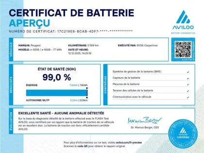 Photo 28 Peugeot 3008  Electrique 325 ch 4x4 73 kWh