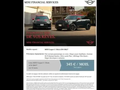 Photo 15 Mini Cooper  3 Portes C 156ch JCW DKG7
