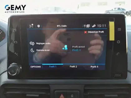 Photo 17 Peugeot Partner  FOURGON STANDARD 650 KG BLUEHDI 100 S&S BVM6