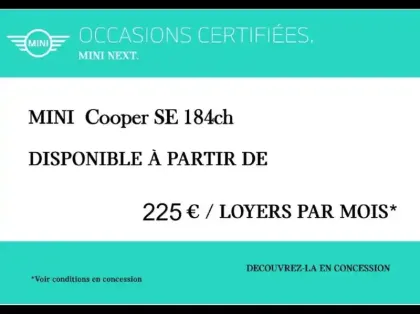Photo 15 Mini Mini  Cooper SE 184ch Edition Premium Plus BVA 5CV