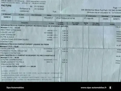 Photo 34 Peugeot 308  PureTech 130ch S&S BVM6