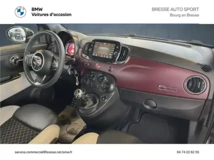 Photo 8 Fiat 500  1.2 8v 69ch Eco Pack Lounge Euro6d