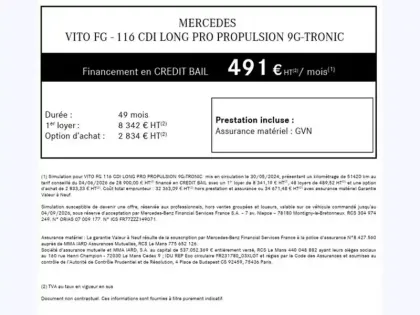 Photo 62 Mercedes Vito 116 CDI Long L2 163CH LED BVA