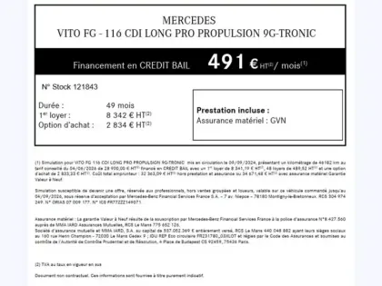 Photo 66 Mercedes Vito 116 CDI Long L2 163ch LED BVA