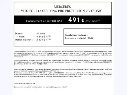 Photo 59 Mercedes Vito 116 CDI Long L2 163ch LED BVA