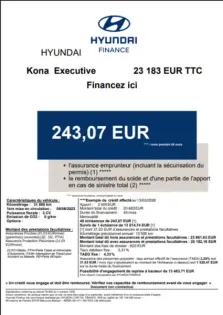 Photo 31 Hyundai Kona  Electrique 64 kWh - 204 ch