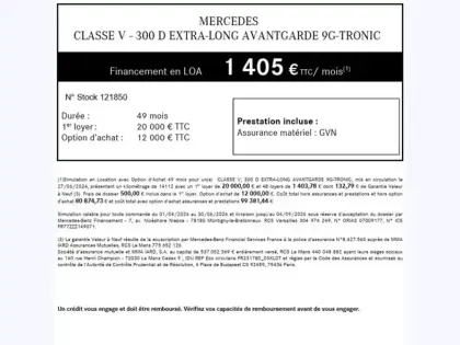 Photo 68 Mercedes CLA sse V 300 d Extra-Long Avan