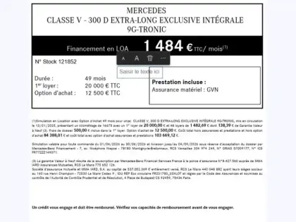 Photo 59 Mercedes CLA sse V 300 d 4Matic Extra-Lo