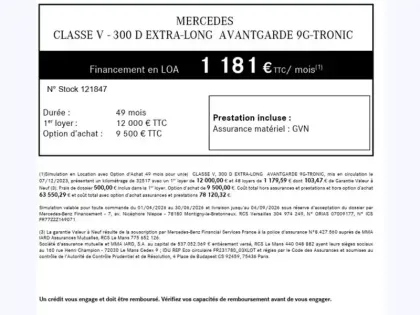 Photo 49 Mercedes CLA sse V 300 d Extra-Long Avan