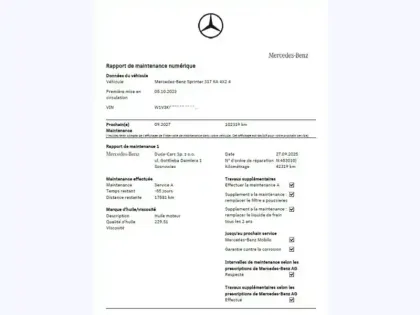 Photo 10 Mercedes Sprinter 317 CDI Fourgon 43 L3H2 14m3 1