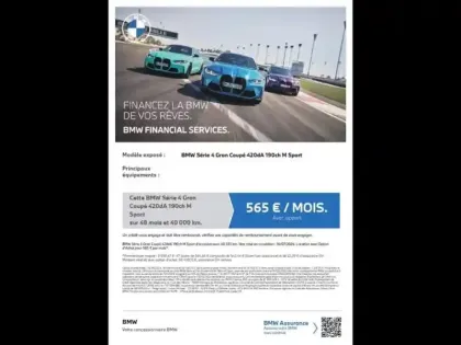Photo 18 BMW Serie 4 Série 4 Gran Coupé 420dA 190ch M Sport