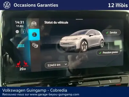 Photo 10 Volkswagen Id.3  204ch Pro Performance 58 kWh Active