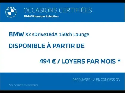 Photo 15 BMW X2  sDrive18dA 150ch Lounge Euro6d-T