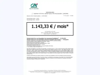 Photo 15 Mercedes Sprinter e 420 Fourgon 43 PRO 113KWH 20