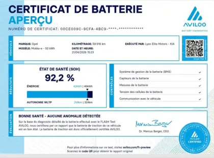 Photo 14 Opel Mokka  Electrique 136 ch & Batterie 50 kWh