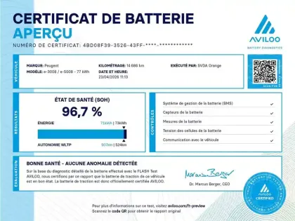 Photo 34 Peugeot 5008  Electrique 210 ch 73 kWh