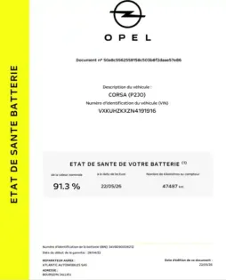 Photo 23 Opel Corsa  Electrique 136 ch & Batterie 50 kWh