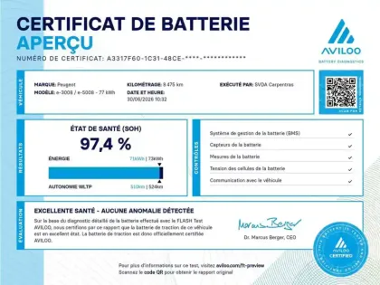 Photo 35 Peugeot 3008  Electrique 325 ch 4x4 73 kWh