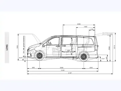 Photo 13 Mercedes Classe V 300 Long 204ch 7 places 90KWH