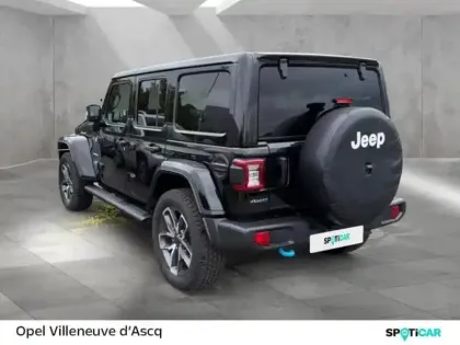 Photo 6 Jeep Wrangler  Unlimited 2.0 T 380ch 4xe Sahara Command Trac