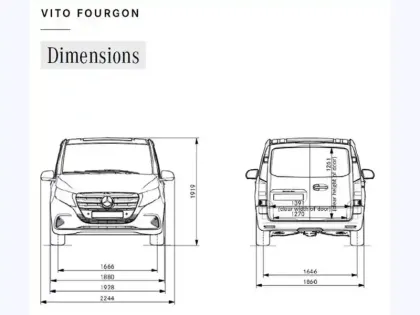 Photo 13 Mercedes Vito 116 CDI Fourgon XL 163ch BVA