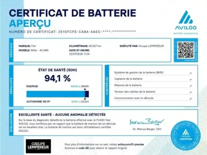 Photo Fiat 500 Icône Plus