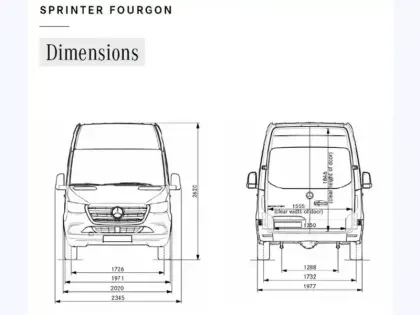 Photo 13 Mercedes Sprinter 317 CDI Fourgon 43 L3H2 14M3 1