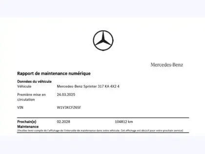 Photo 12 Mercedes Sprinter 317 CDI Fourgon 43 L3H2 14M3 1