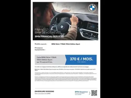 Photo 15 BMW Serie 1 Série 1 118dA 150ch Edition Sport