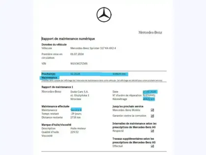 Photo 15 Mercedes Sprinter 317 CDI FG 43 L3H2 14M3 170CH 