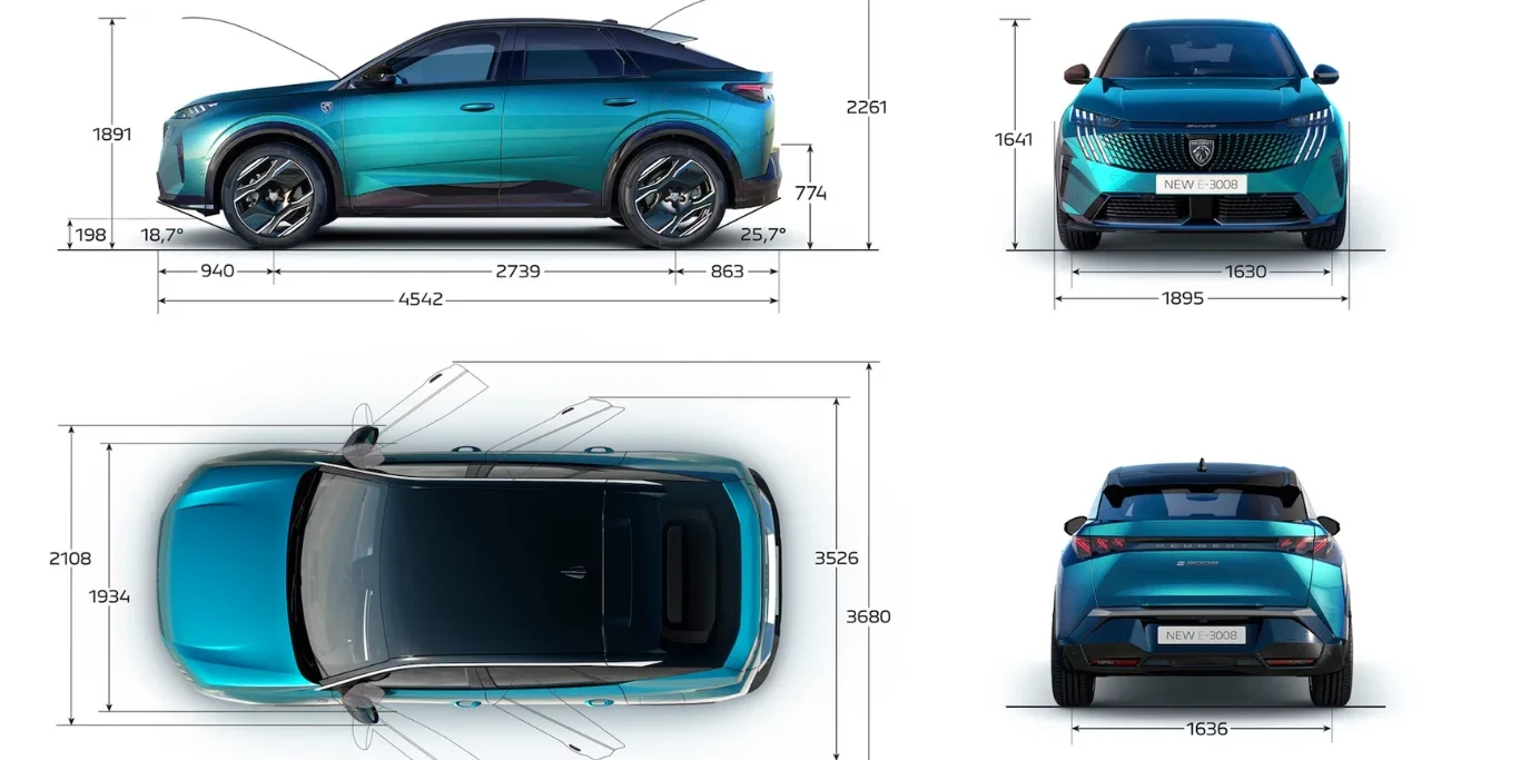 Peugeot 3008 dimension