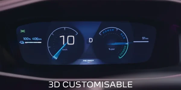 Peugeot 2008 hybride tableau de bord