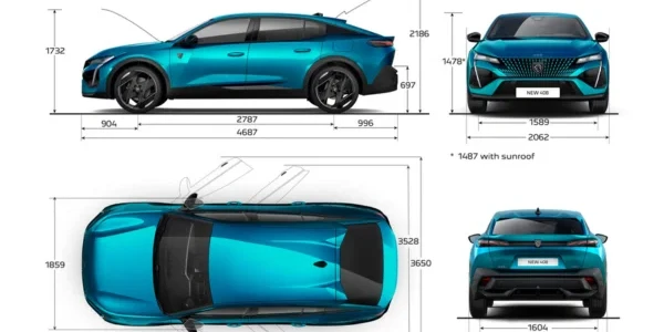 Peugeot 408 dimensions