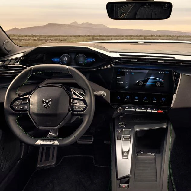 peugeot 408 electrique console centrale