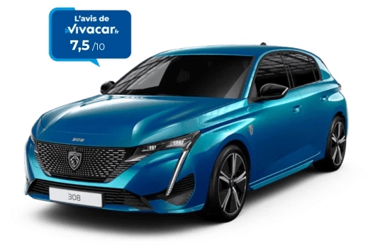 note peugeot 308 hybride rechargeable vivacar